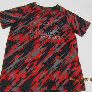 Under Armour Boys Shirt Logo Short Sleeve